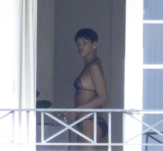 Rihanna - Bikini in Barbados -10